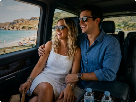 Island ride across Lesvos — private car